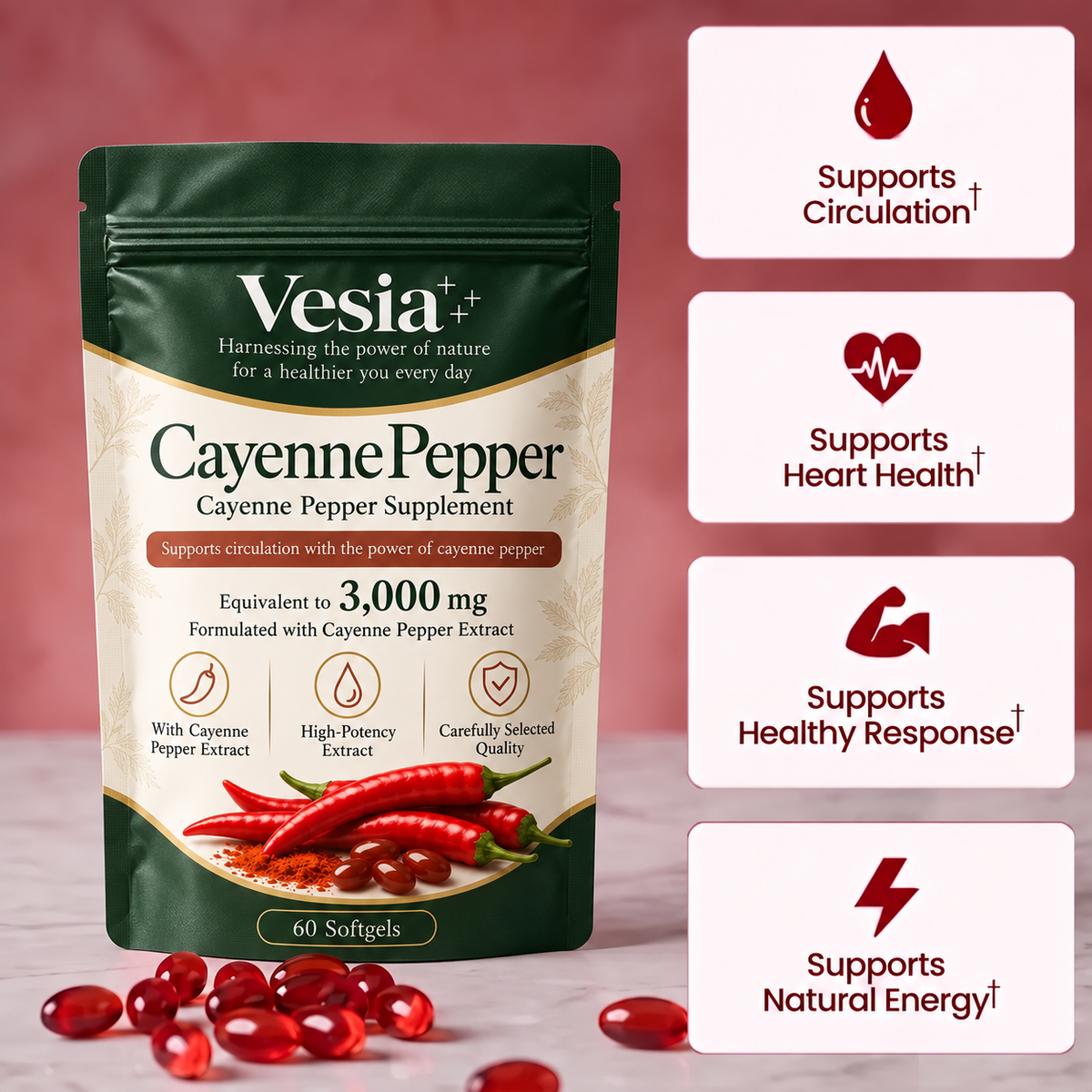 CayennePepper™ | High-Potency Cayenne Pepper Supplement by VESIA