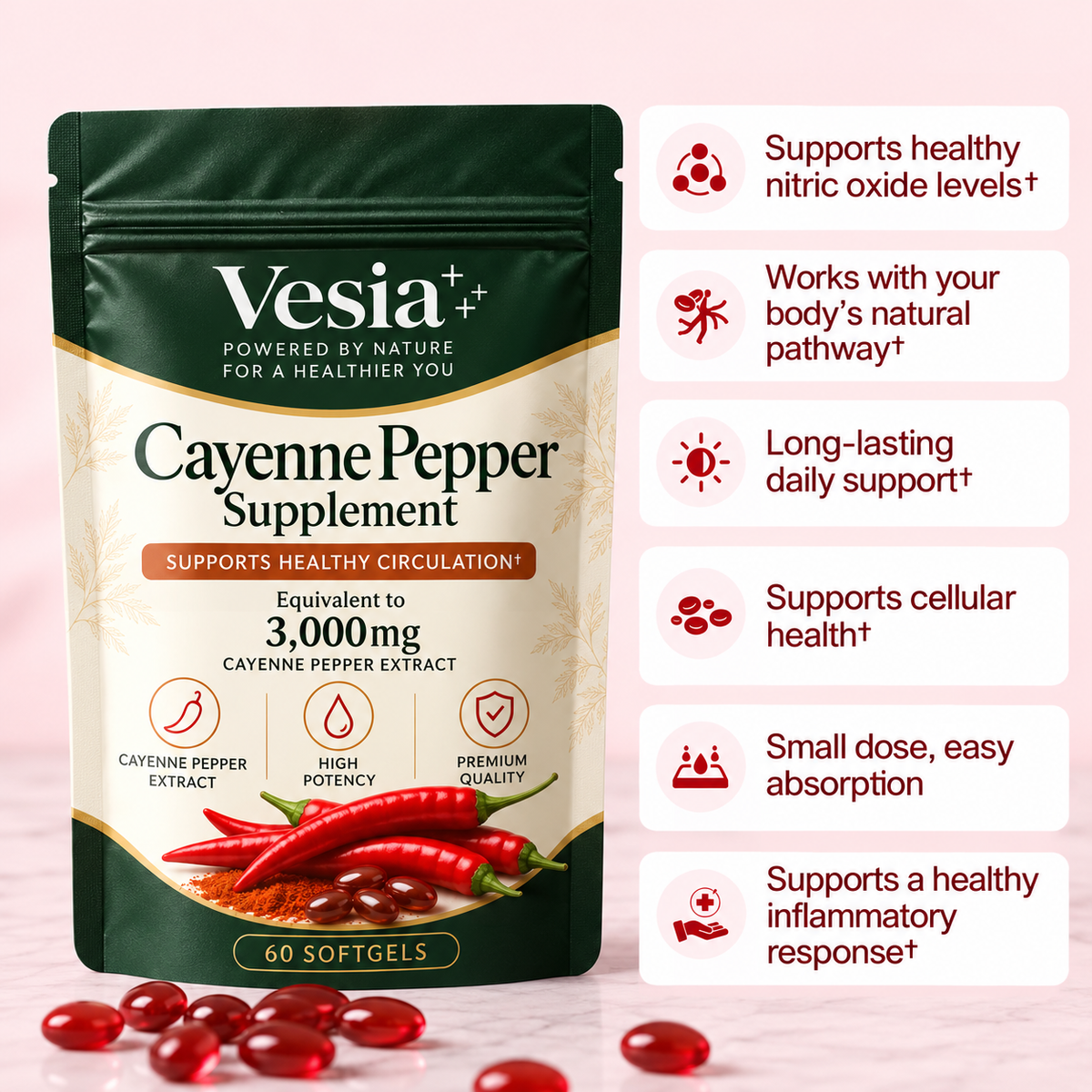 CayennePepper™ | High-Potency Cayenne Pepper Supplement by VESIA